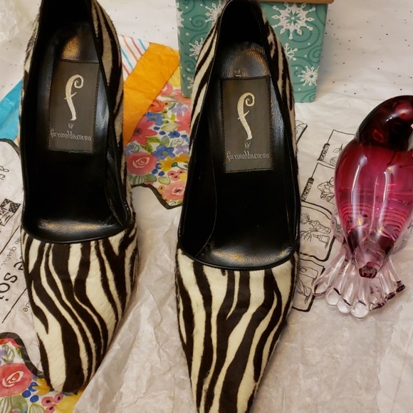 Fortuna Valentino Shoes - Fortune Valentino Zebra Skin Black/Cream pumps SZ